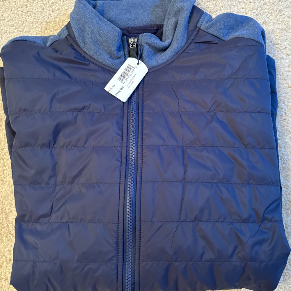 NWT Johnnie-O Hybrid Golf Jacket XL w/tonal club logo on arm